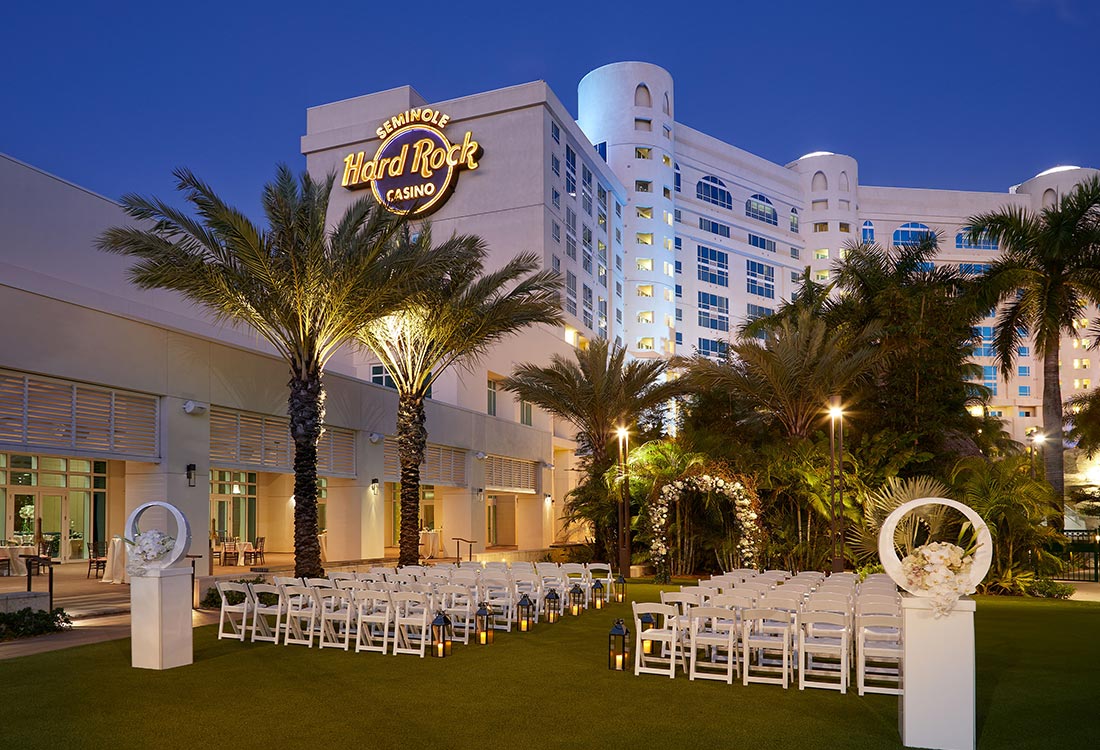 Wedding chairs seating at Seminole Hard Rock Hotel & Casino